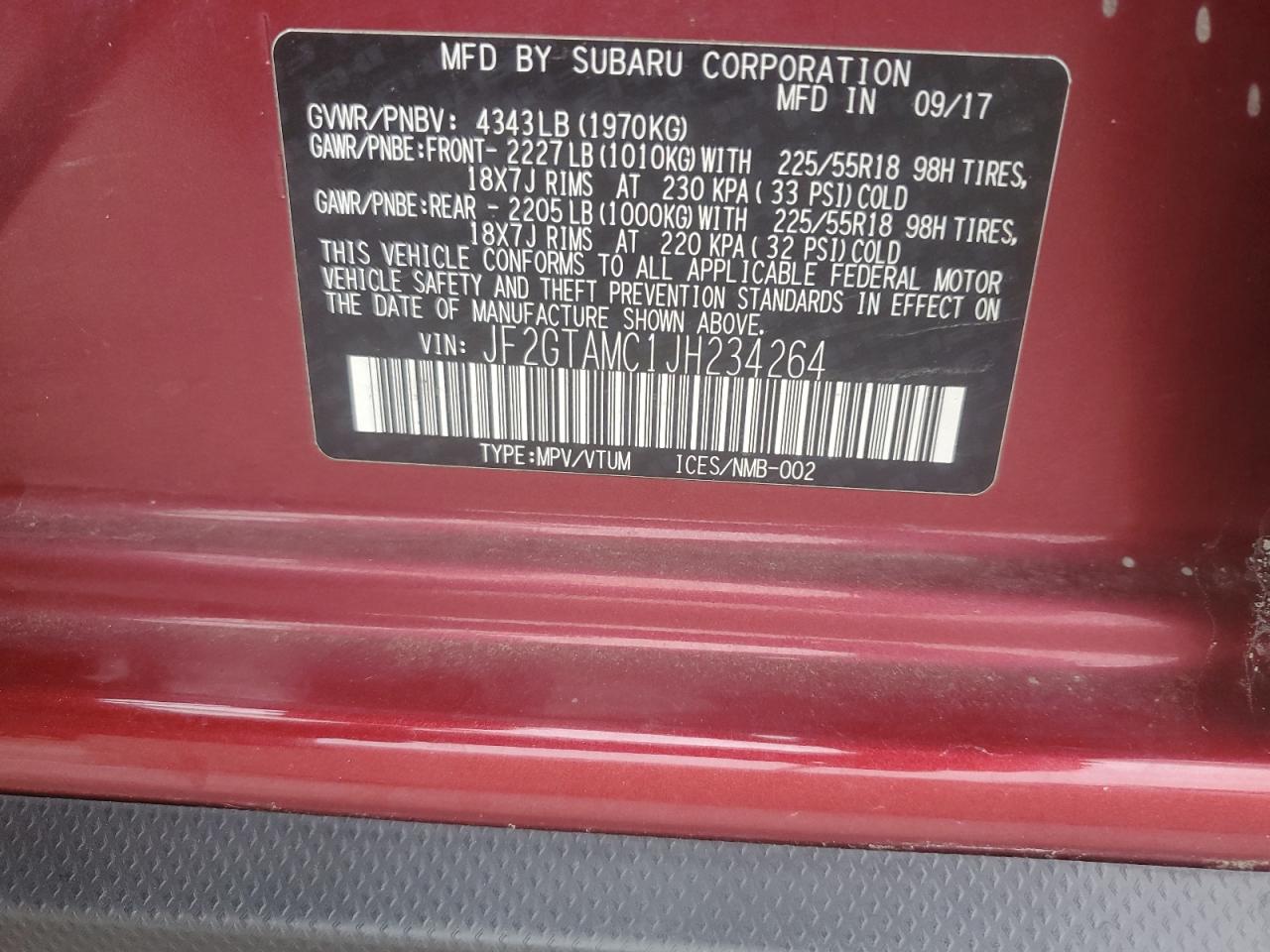 SUBARU CROSSTREK LIMITED