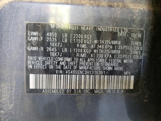 2017 SUBARU OUTBACK 3. 4S4BSENC3H3316291