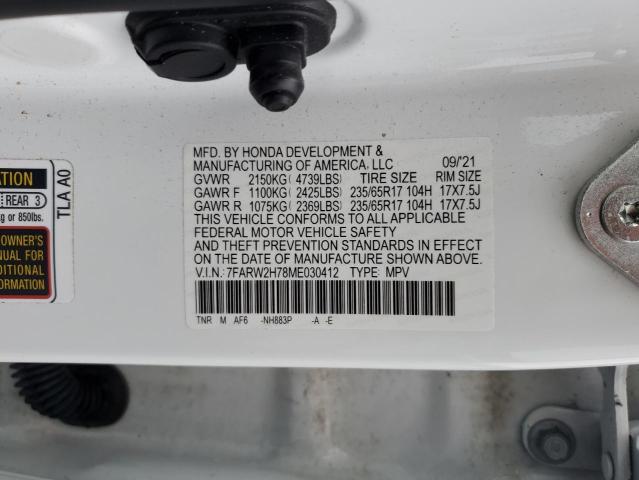 2021 HONDA CR-V SE #3292303285