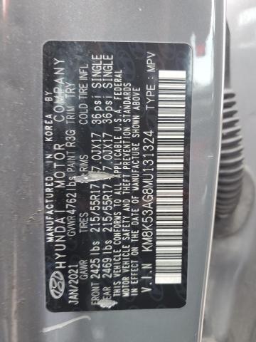 2021 HYUNDAI KONA ULTIM KM8K53AG8MU131324