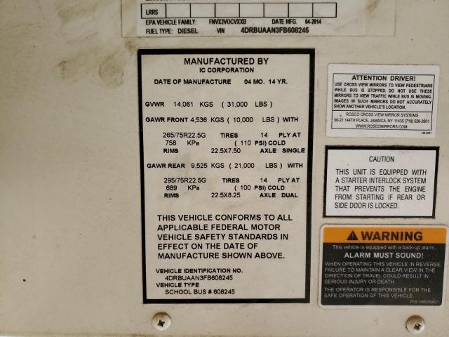 2015 IC CORPORATION 3000 CE #3282360257