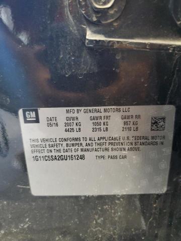 2016 CHEVROLET MALIBU LIM 1G11C5SA2GU161248