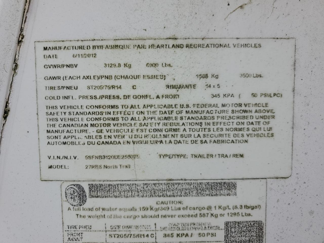 Lot #3281597422 2013 HEART LAND NORTHTRAIL