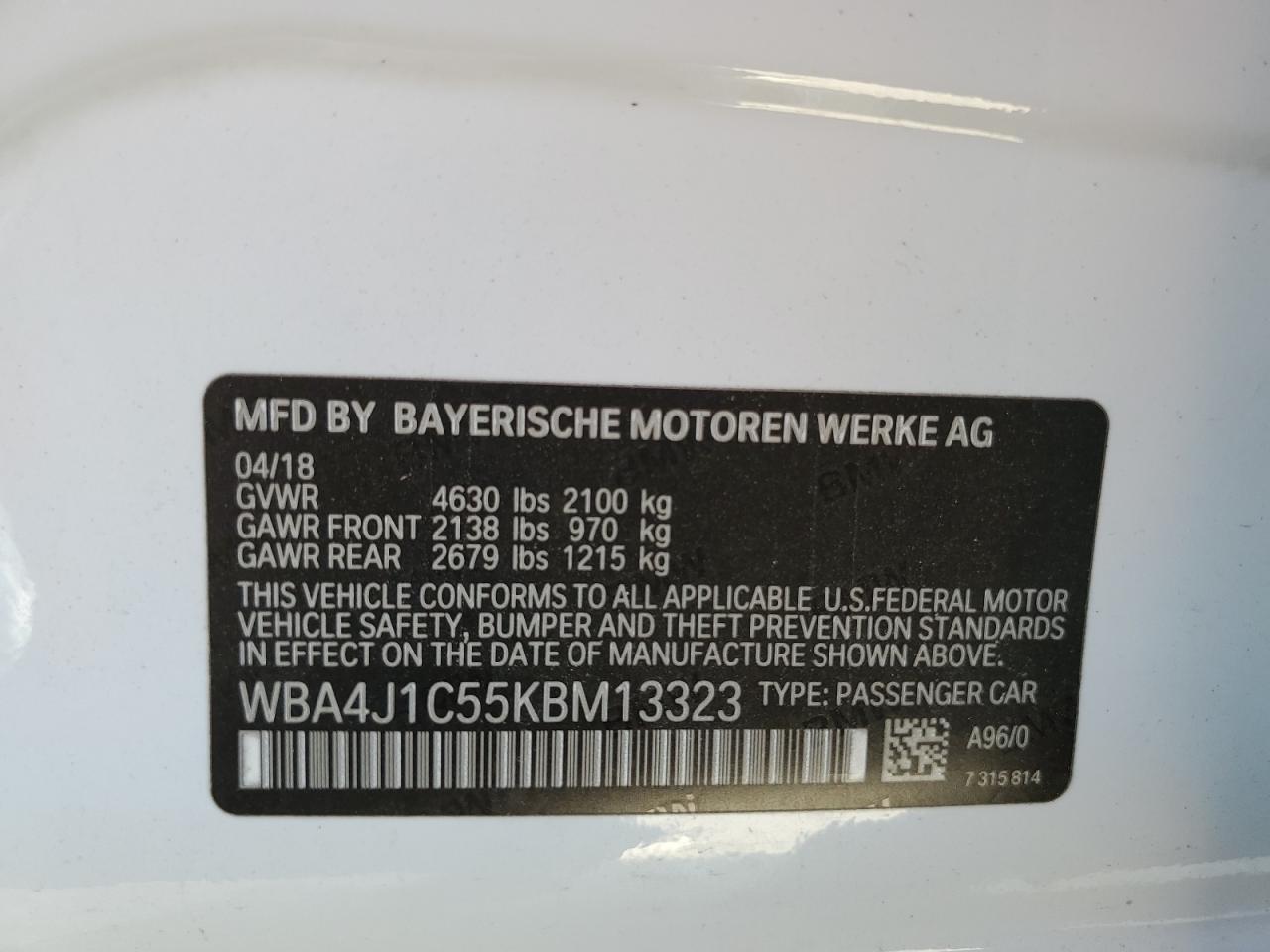 BMW 4 SERIES GRAN COUPE GRAN COUPE