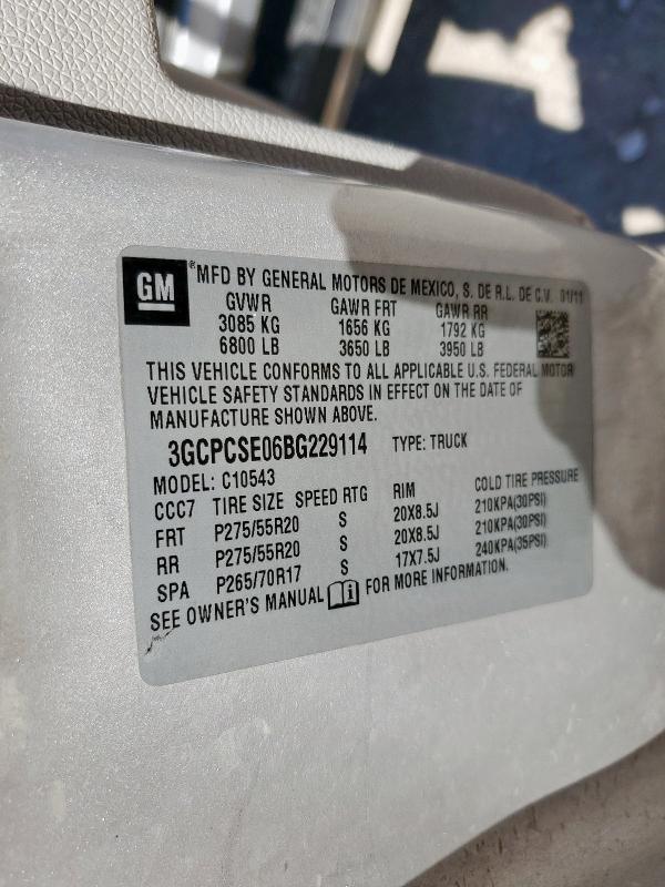 2011 CHEVROLET SILVERADO - 3GCPCSE06BG229114