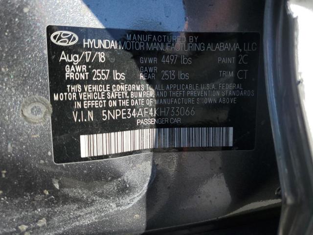 2019 HYUNDAI SONATA LIM 5NPE34AF4KH733066