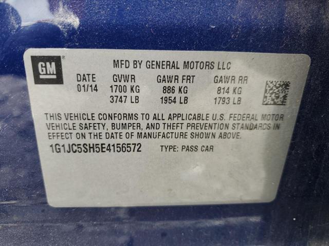 2014 CHEVROLET SONIC LT - 1G1JC5SH5E4156572