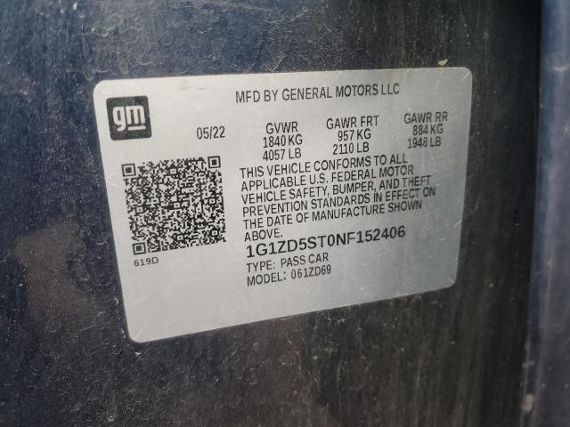 2022 CHEVROLET MALIBU LT #3281643424