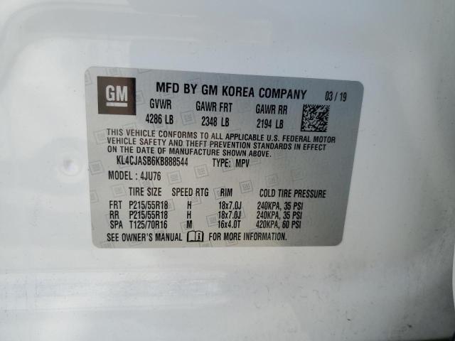 2019 BUICK ENCORE PRE - KL4CJASB6KB888544