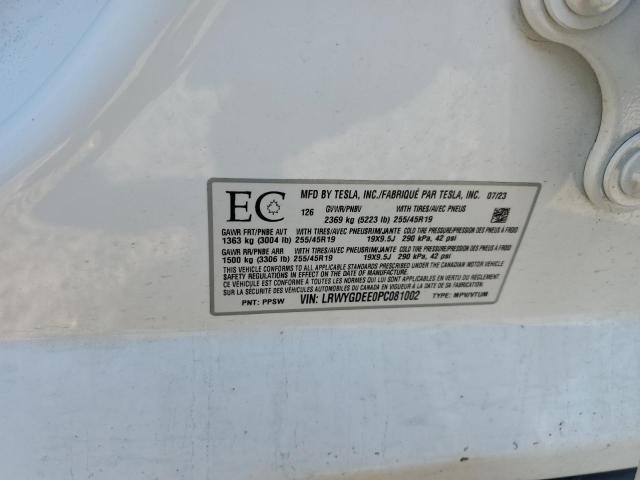 2023 TESLA MODEL Y - LRWYGDEE0PC081002