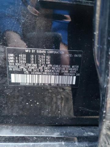 2025 SUBARU LEGACY PRE - 4S3BWAC66S3022695