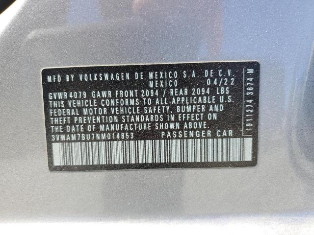 2022 VOLKSWAGEN JETTA SPORT 3VWAM7BU7NM014853