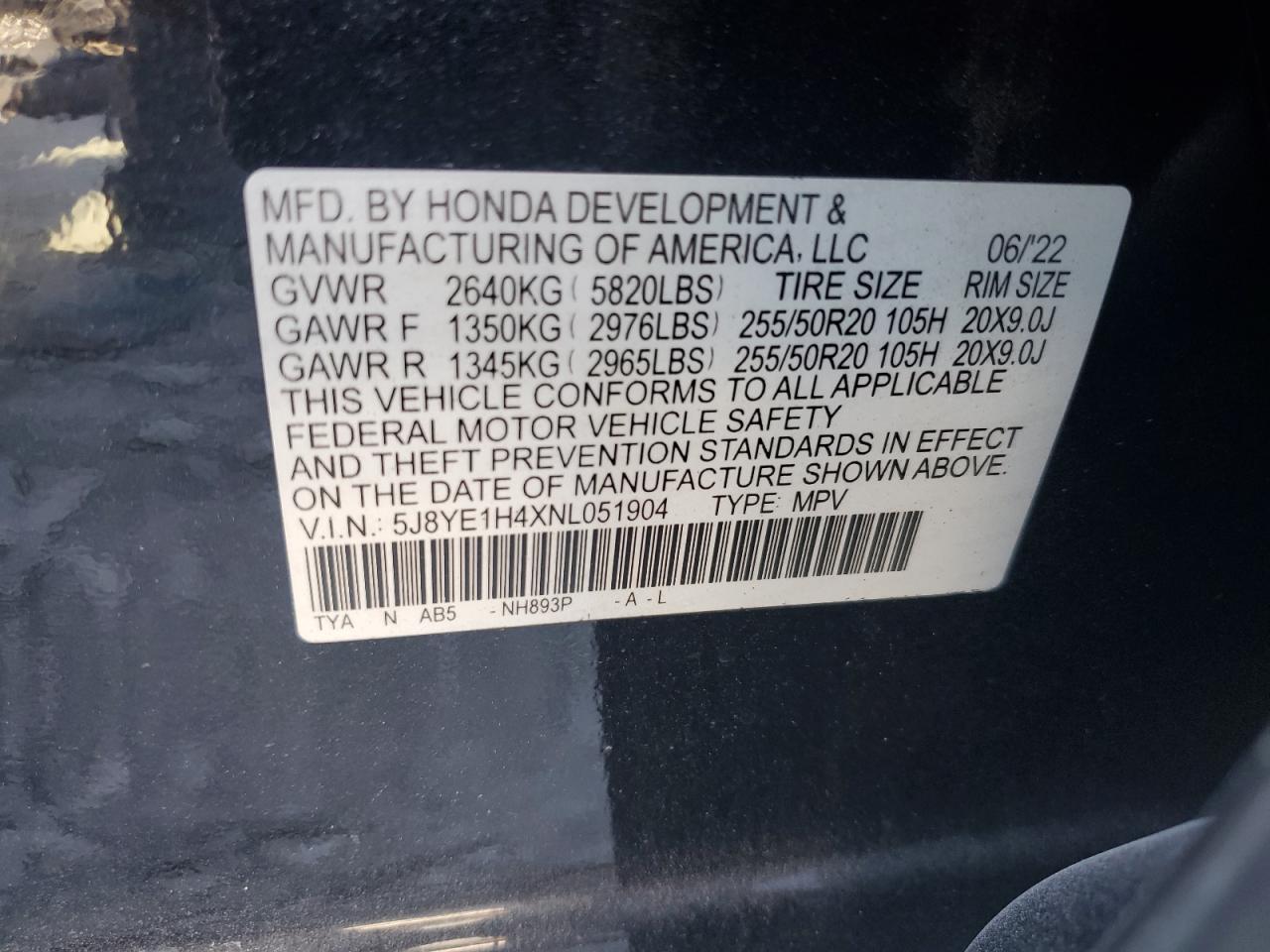 ACURA MDX TECHNOLOGY