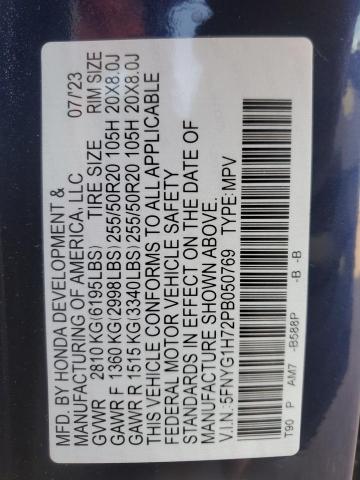 2023 HONDA PILOT TOUR - 5FNYG1H72PB050769