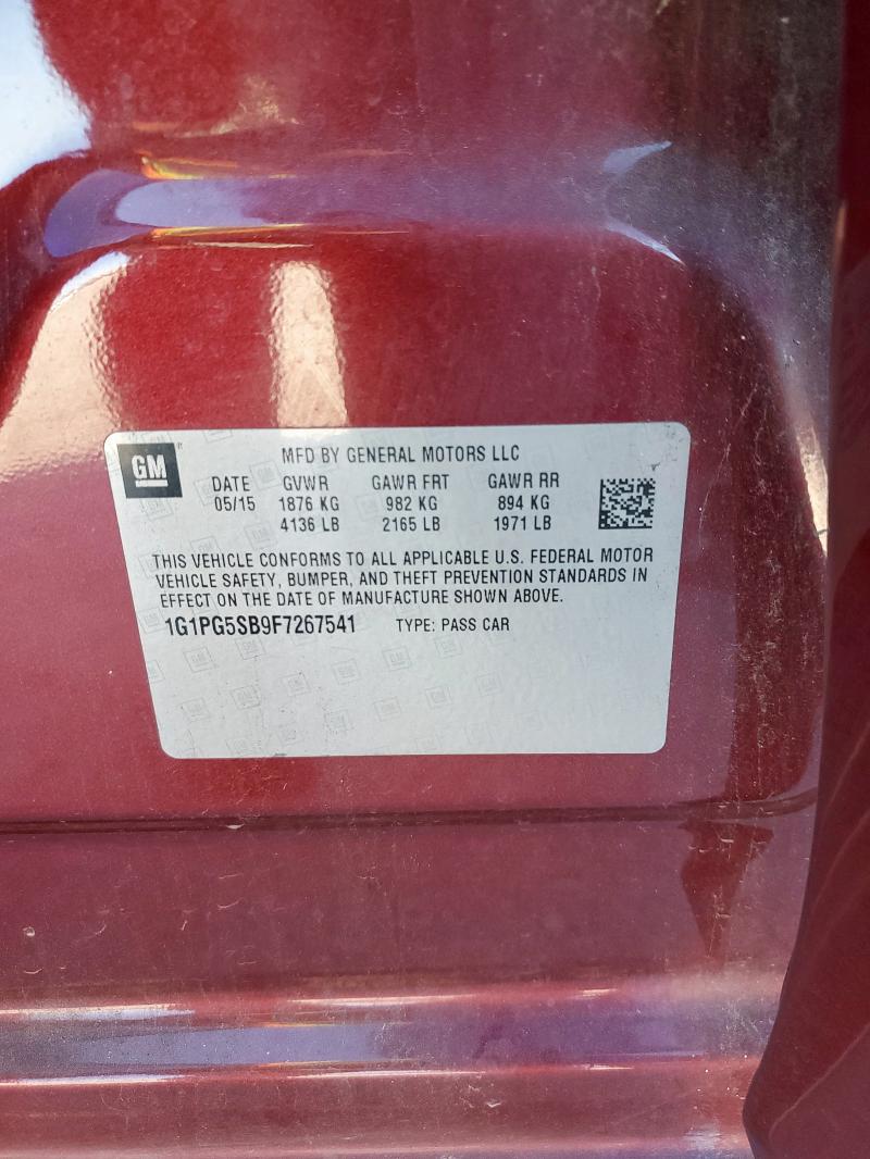 2015 CHEVROLET CRUZE LTZ #3282555919