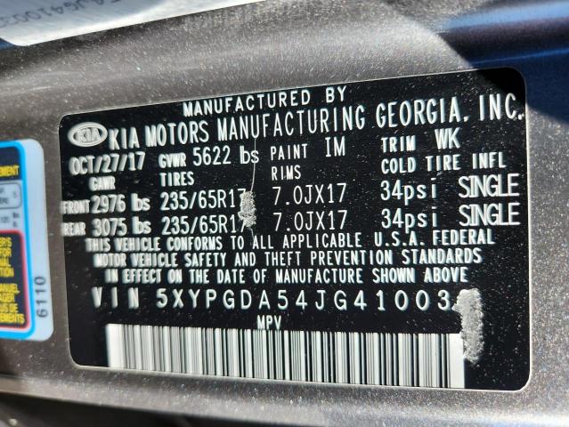 2018 KIA SORENTO LX - 5XYPGDA54JG410033