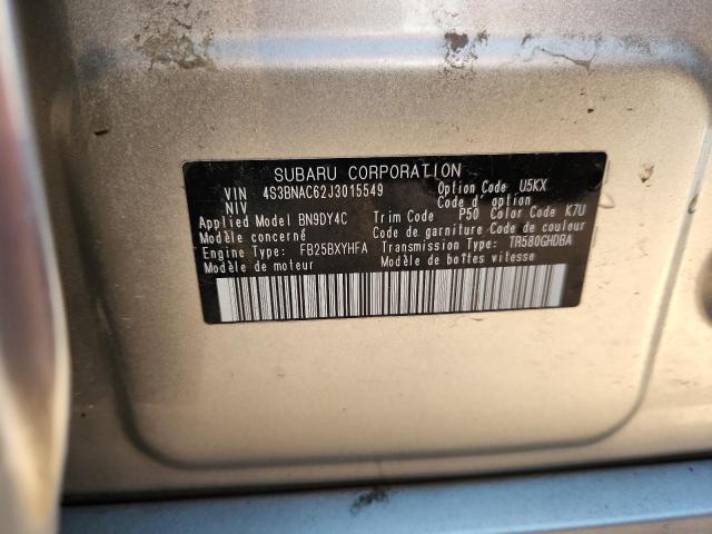 2018 SUBARU LEGACY 2.5 4S3BNAC62J3015549