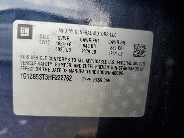 2017 CHEVROLET MALIBU LS - 1G1ZB5ST3HF232762