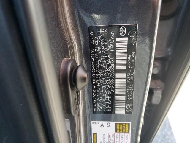 2016 TOYOTA PRIUS JTDKARFU7G3008786