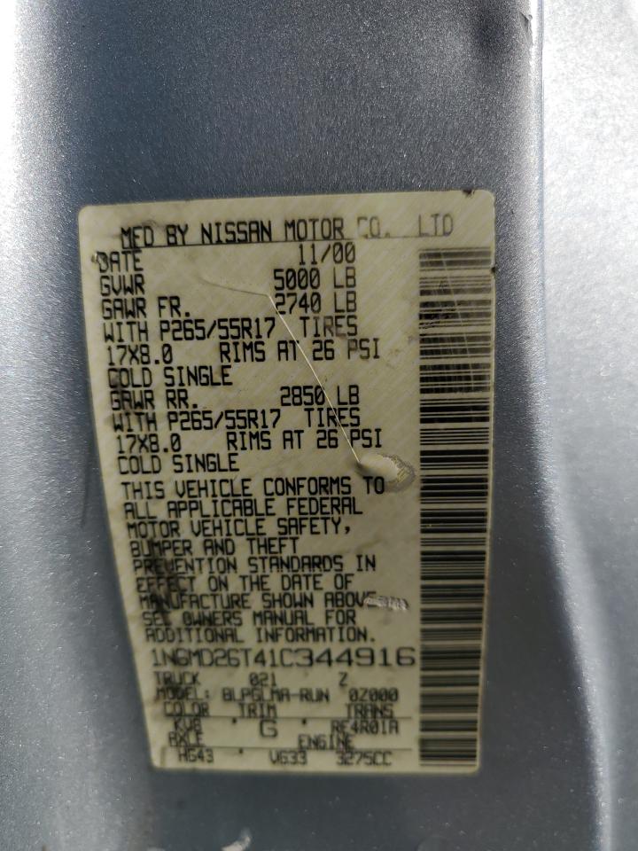 Lot #3290221205 2001 NISSAN FRONTIER K