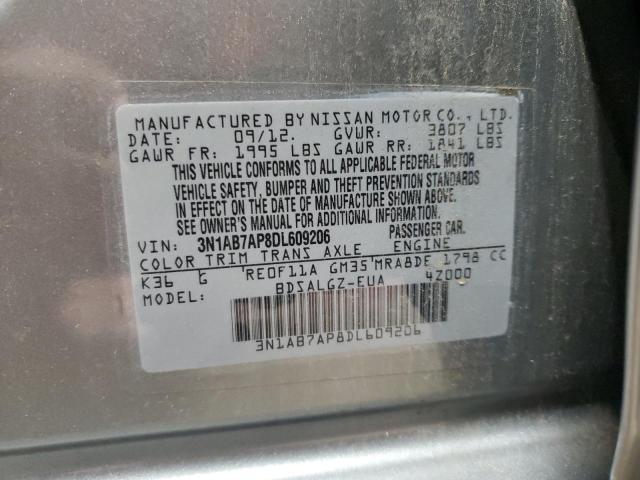 2013 NISSAN SENTRA S - 3N1AB7AP8DL609206