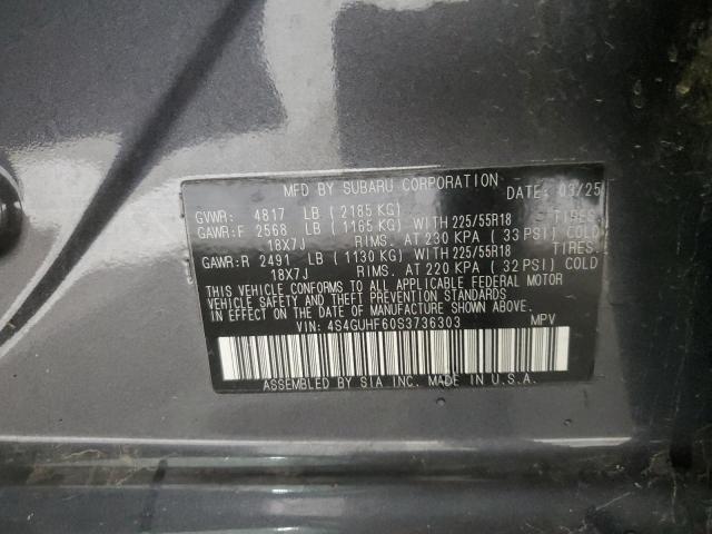 2025 SUBARU CROSSTREK 4S4GUHF60S3736303