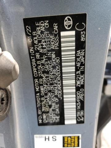 2022 TOYOTA COROLLA LE - JTDEAMDEXN3005180