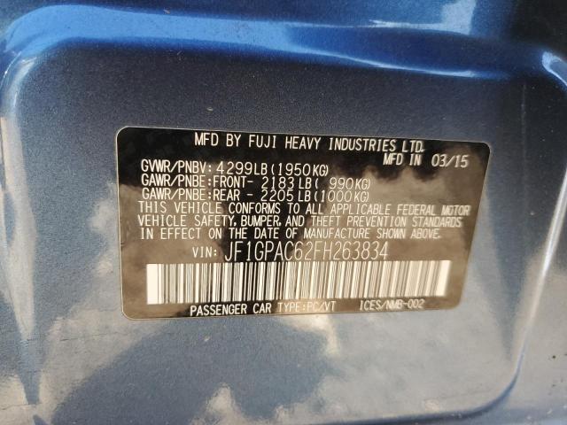 2015 SUBARU IMPREZA PR #3290075270