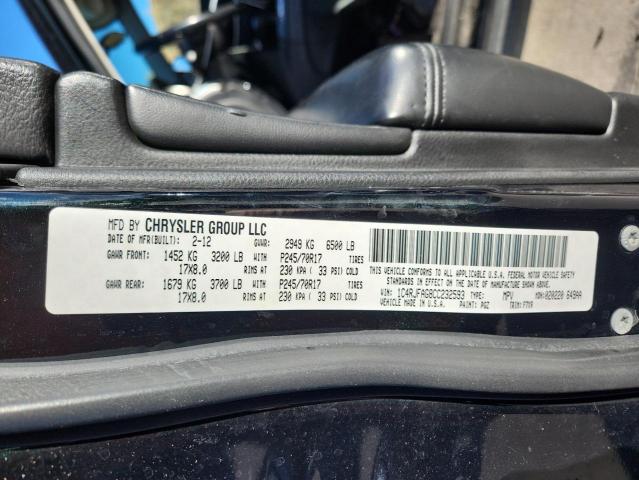 2012 JEEP GRAND CHER #3290639789