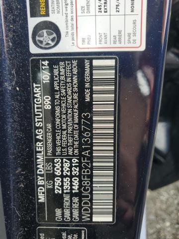 2015 MERCEDES-BENZ S 550 4MAT WDDUG8FB2FA136773