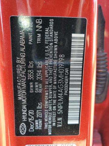 2021 HYUNDAI ELANTRA SE - 5NPLM4AG3MH019798