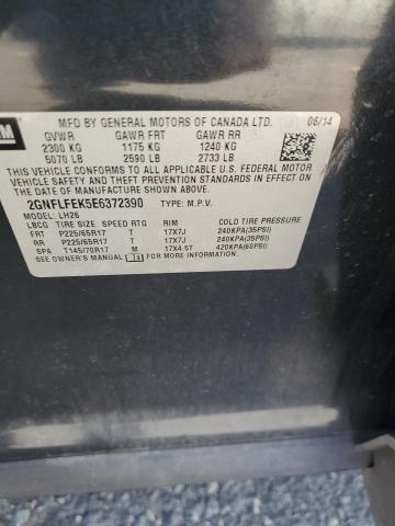 2014 CHEVROLET EQUINOX LT - 2GNFLFEK5E6372390