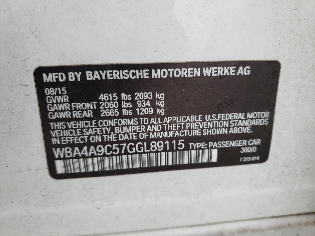 BMW 4 SERIES GRAN COUPE I GRAN COUPE SULEV