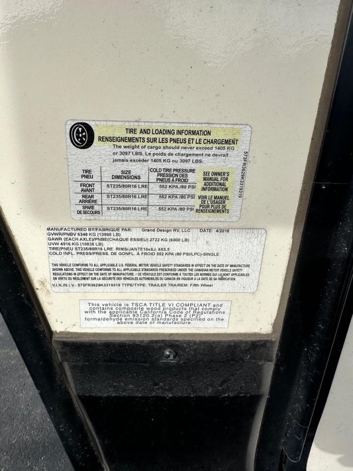 Lot #3277106449 2019 GRAND DESIGN REFLECTION