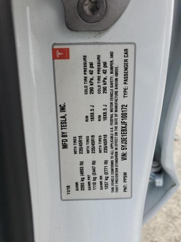 2018 TESLA MODEL 3 5YJ3E1EBXJF100172