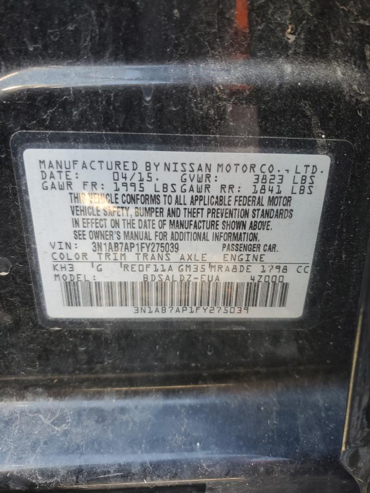 Lot #3282442282 2015 NISSAN SENTRA S