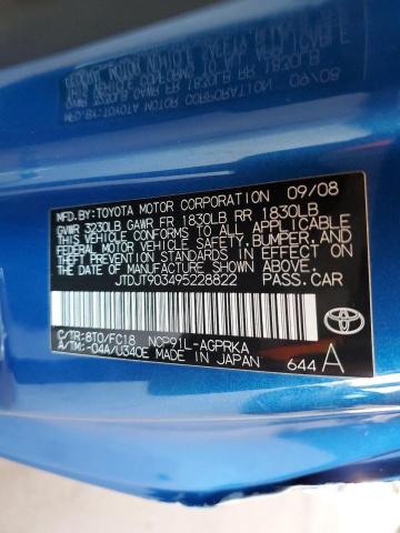 2009 TOYOTA YARIS #3285880580