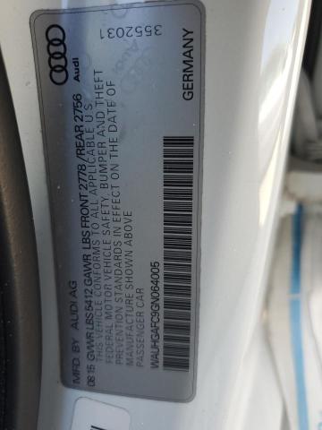 2016 AUDI A6 PRESTIG - WAUHGAFC9GN064005