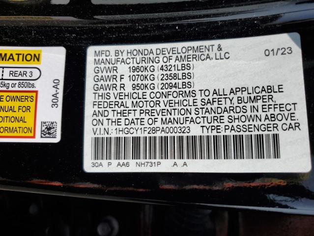2023 HONDA ACCORD LX #3302659089