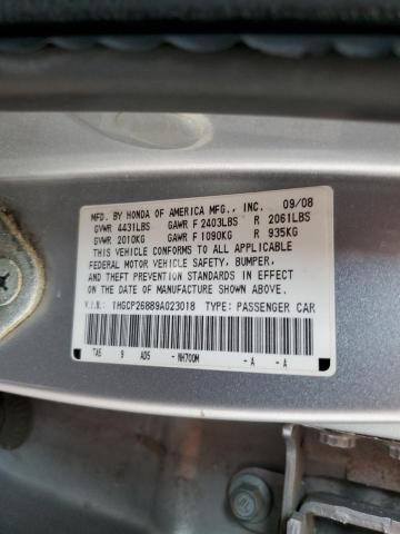 2009 HONDA ACCORD EXL #3273743387