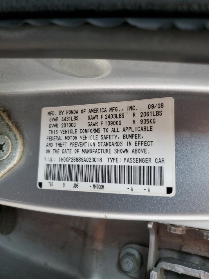 Lot #3273743387 2009 HONDA ACCORD EXL