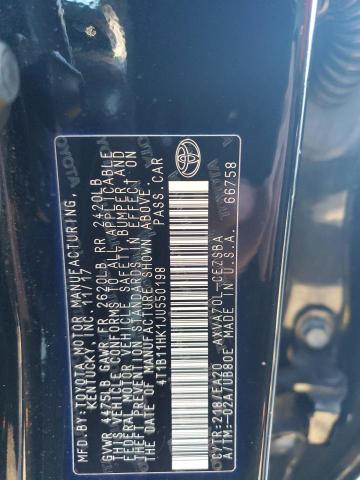 2018 TOYOTA CAMRY L - 4T1B11HK1JU550198