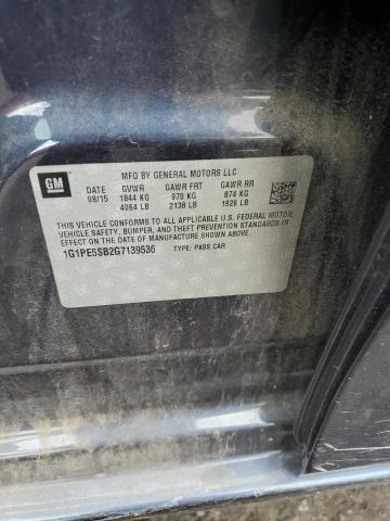 2016 CHEVROLET CRUZE LIMI - 1G1PE5SB2G7139536