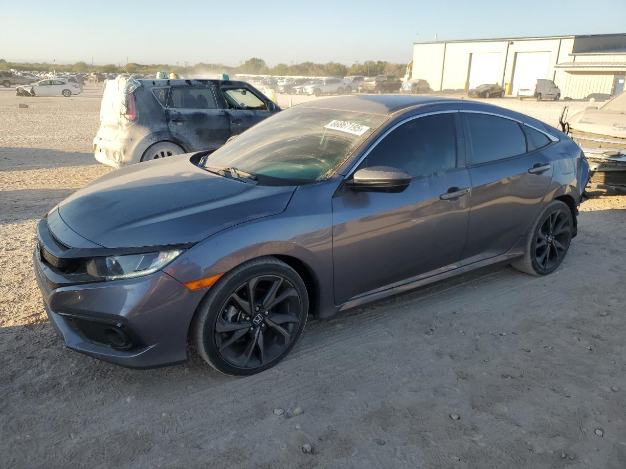 Lot #3302833886 2020 HONDA CIVIC SPOR