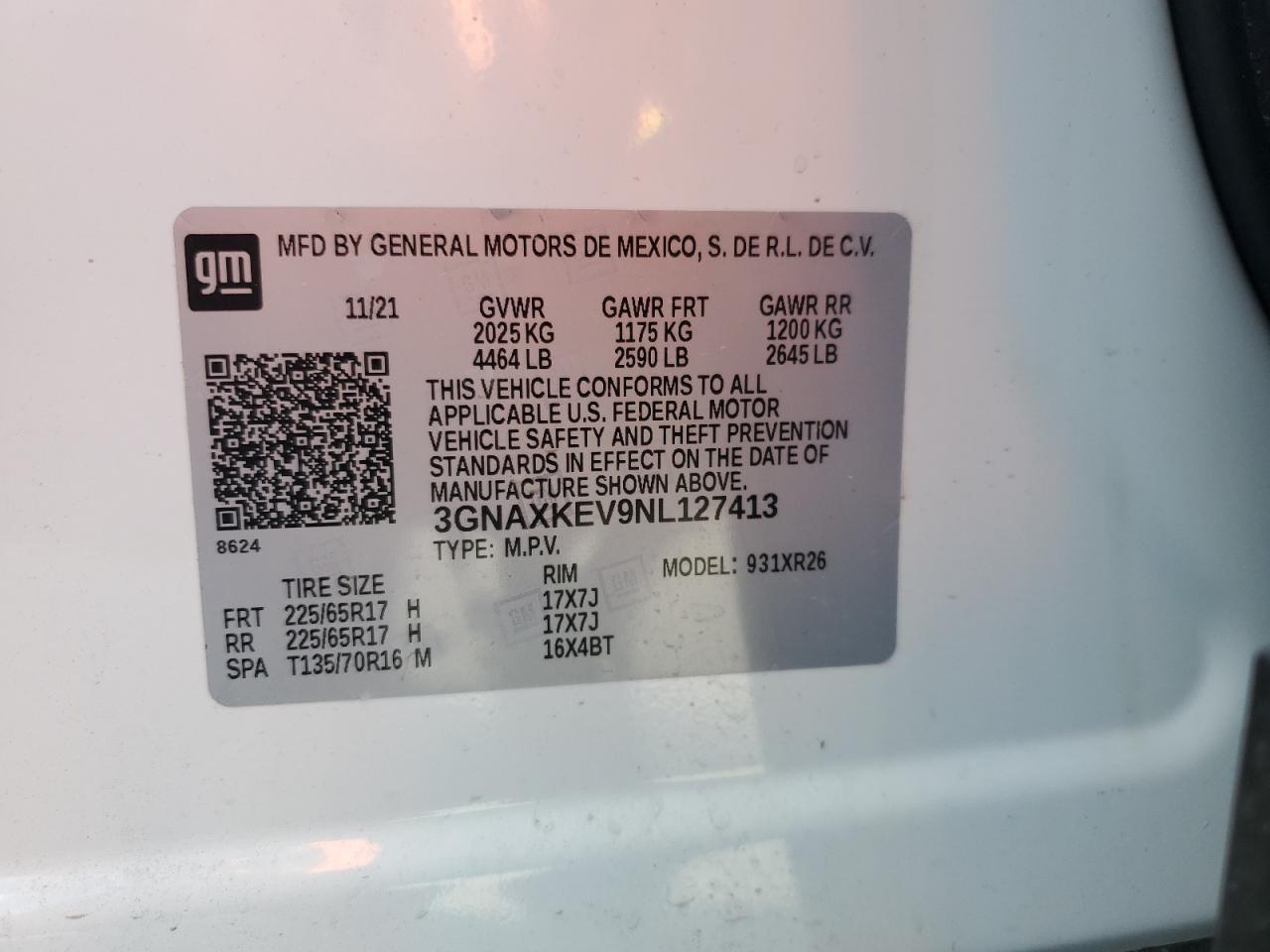 CHEVROLET EQUINOX LT