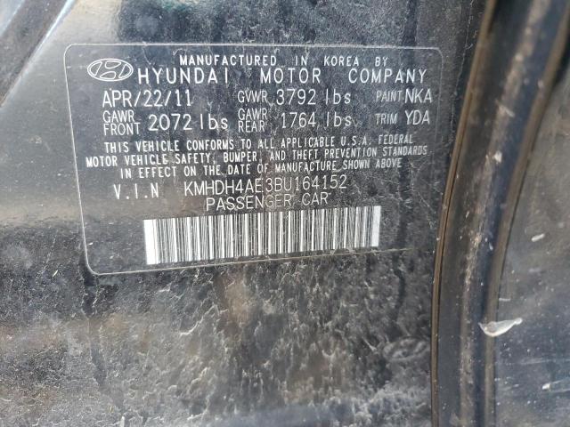 2011 HYUNDAI ELANTRA GL - KMHDH4AE3BU164152