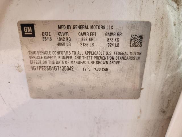 2016 CHEVROLET CRUZE LIMITED LT - 1G1PE5SB1G7135042