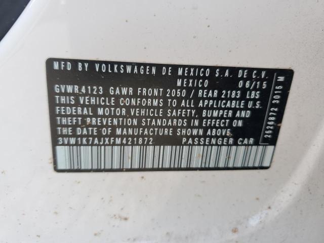 2015 VOLKSWAGEN JETTA BASE #3296227414