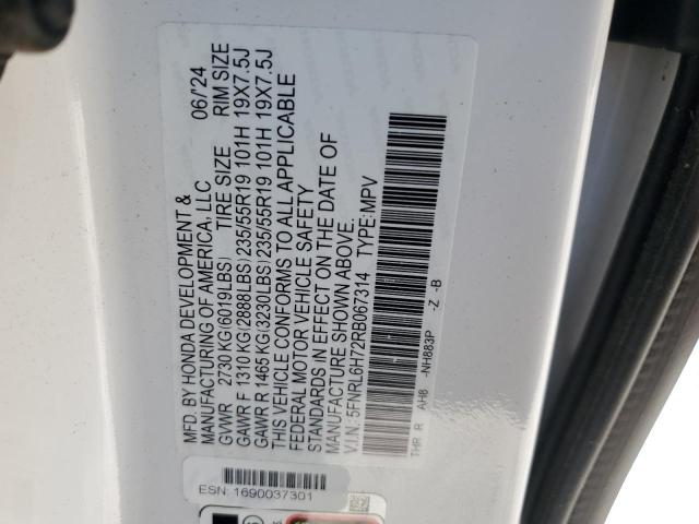 2024 HONDA ODYSSEY SP 5FNRL6H72RB067314