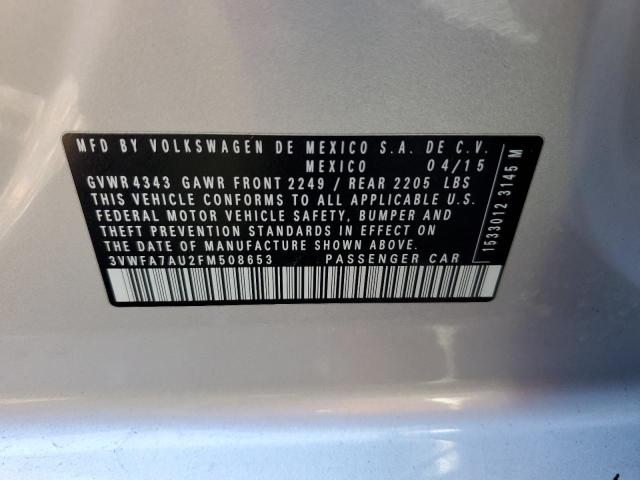 2015 VOLKSWAGEN GOLF SPORT #3284593326